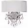 Crystorama Brentwood 2-Light 15 1/2" Wide Chrome Wall Sconce