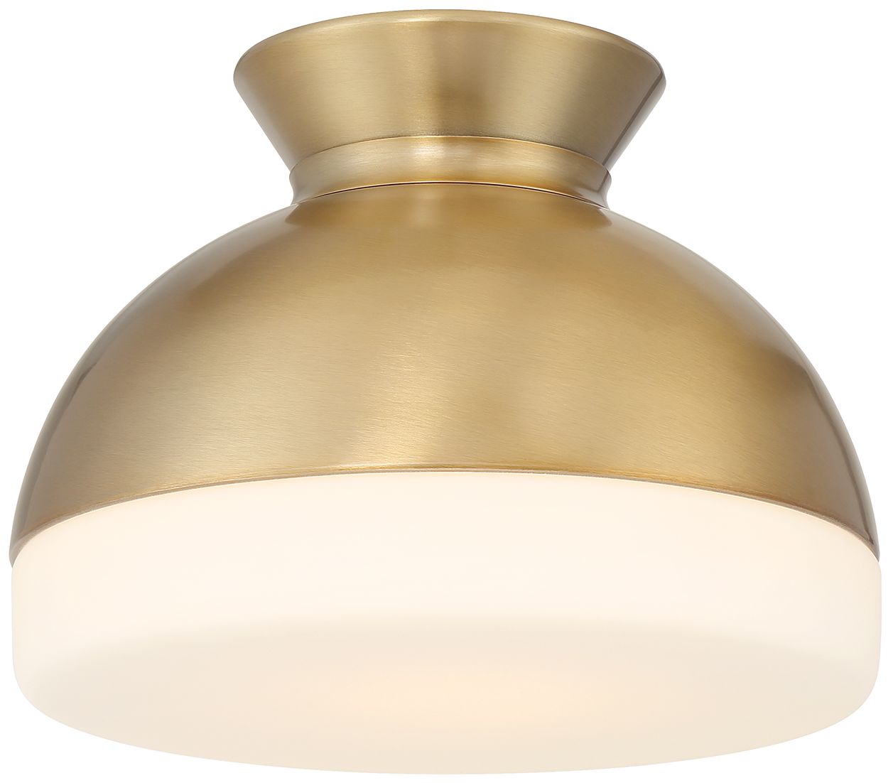 Crystorama Brian Patrick Flynn Gidget 10.25'' Vibrant Gold Flush Mount
