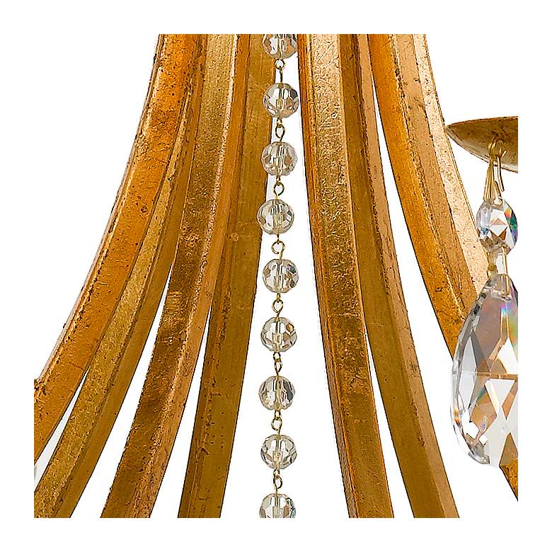 Image 4 Crystorama Bridgehampton 28" Wide 8-Light Gold and Crystal Chandelier more views