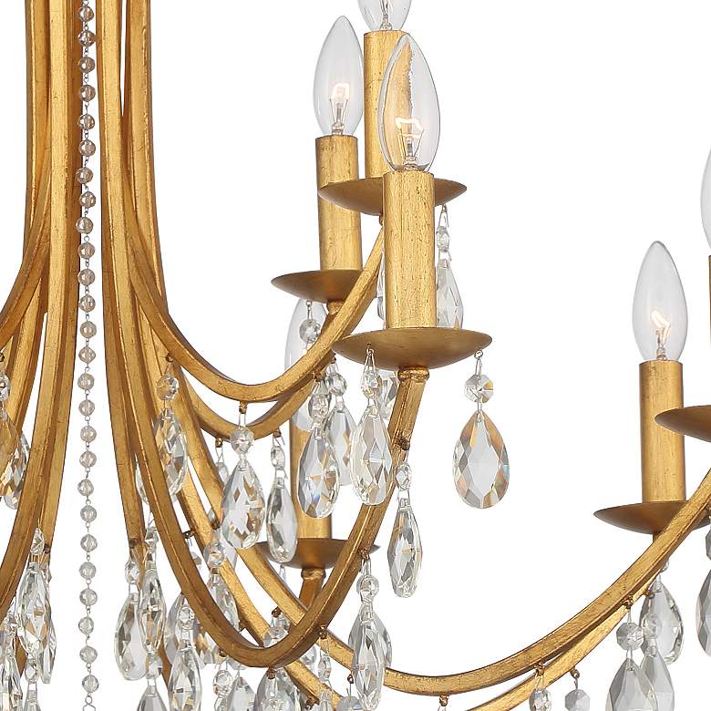 Image 5 Crystorama Bridgehampton 32" Wide Gold 12-Light Chandelier more views
