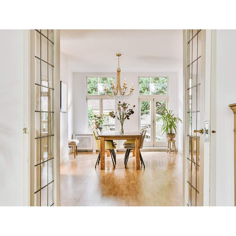 Image 6 Crystorama Bridgehampton 32" Wide Gold 12-Light Chandelier more views