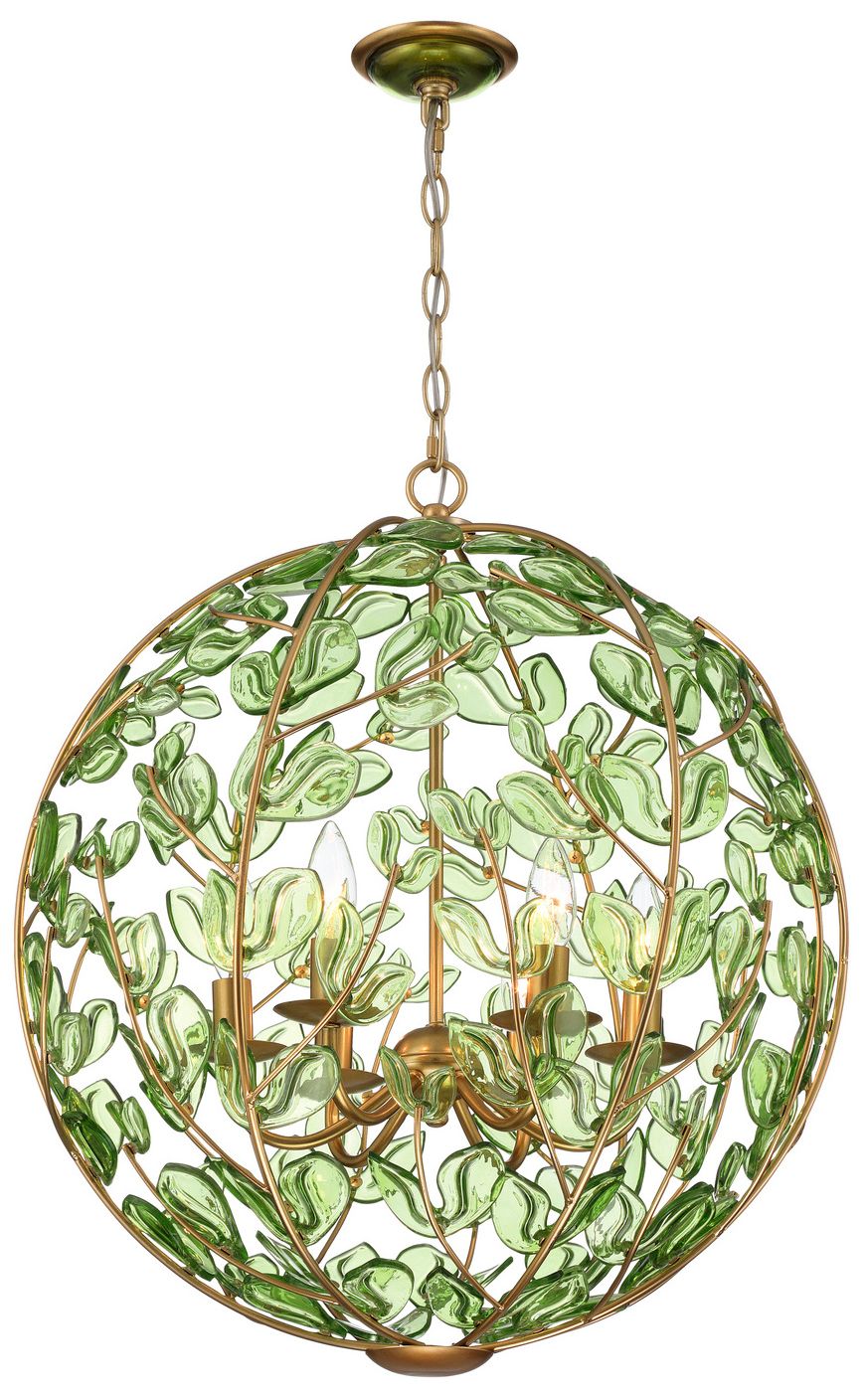 Crystorama Bridget 21" Soft Gold Chandelier