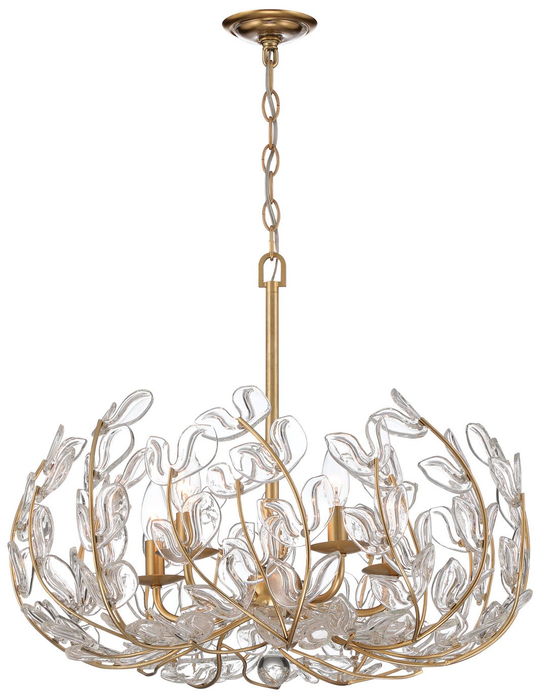 Crystorama Bridget 23.5" Soft Gold Chandelier