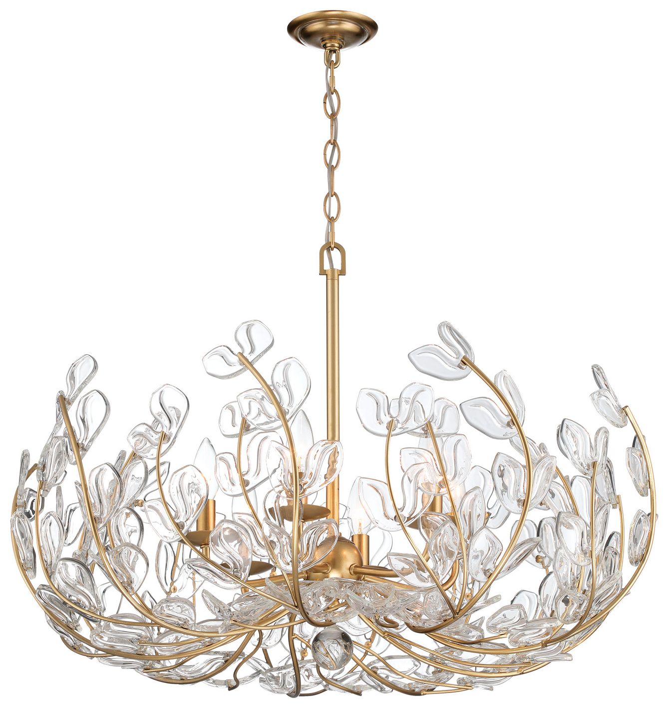 Crystorama Bridget 28.5" Soft Gold Chandelier