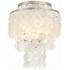 Crystorama Brielle 13" Wide Antique Silver Ceiling Light