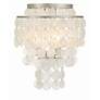 4_Crystorama Brielle 13" Wide Antique Silver Ceiling Light more views