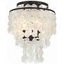 2_Crystorama Brielle 13" Wide Bronze Capiz Shell Ceiling Light