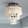 1_Crystorama Brielle 13" Wide Bronze Capiz Shell Ceiling Light