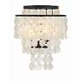 4_Crystorama Brielle 13" Wide Bronze Capiz Shell Ceiling Light more views