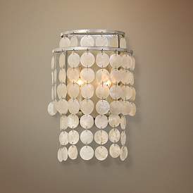 Image1 of Crystorama Brielle 14" High Antique Silver Wall Sconce