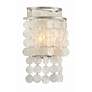 Thumbnail4 of Crystorama Brielle 14" High Antique Silver Wall Sconce more views