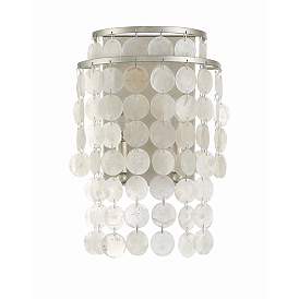 Image5 of Crystorama Brielle 14" High Antique Silver Wall Sconce more views