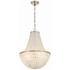 Crystorama Brielle 18" Wide 6-Light Capiz Shell Chandelier