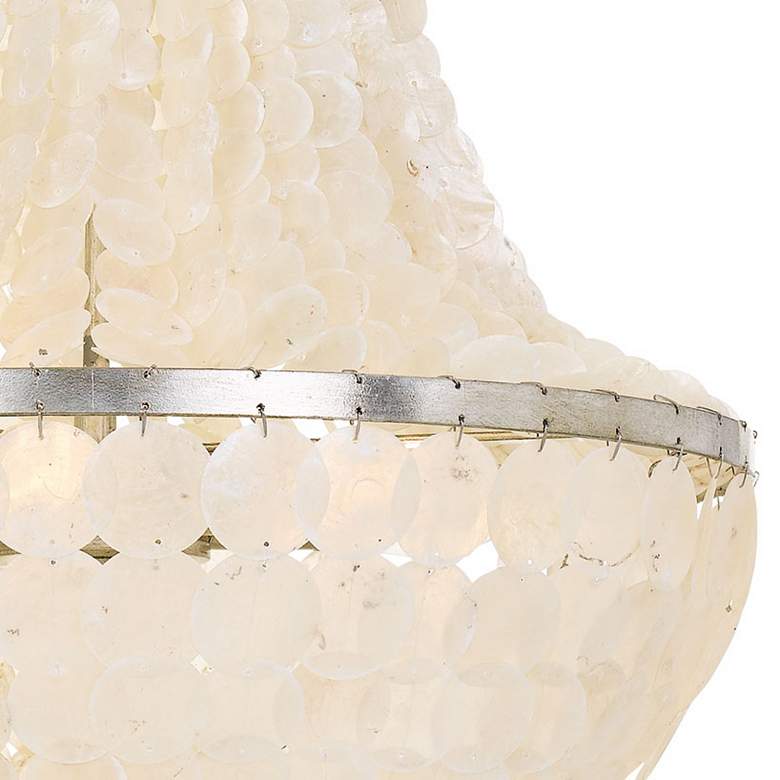 Image 3 Crystorama Brielle 18" Wide 6-Light Capiz Shell Chandelier more views