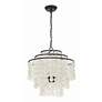 5_Crystorama Brielle 18" Wide Dark Bronze 4-Light Chandelier more views