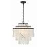 6_Crystorama Brielle 18" Wide Dark Bronze 4-Light Chandelier more views