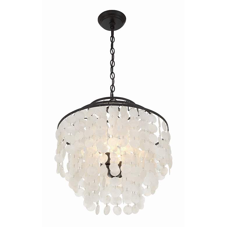 Image 7 Crystorama Brielle 18" Wide Dark Bronze 4-Light Chandelier more views