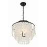 7_Crystorama Brielle 18" Wide Dark Bronze 4-Light Chandelier more views