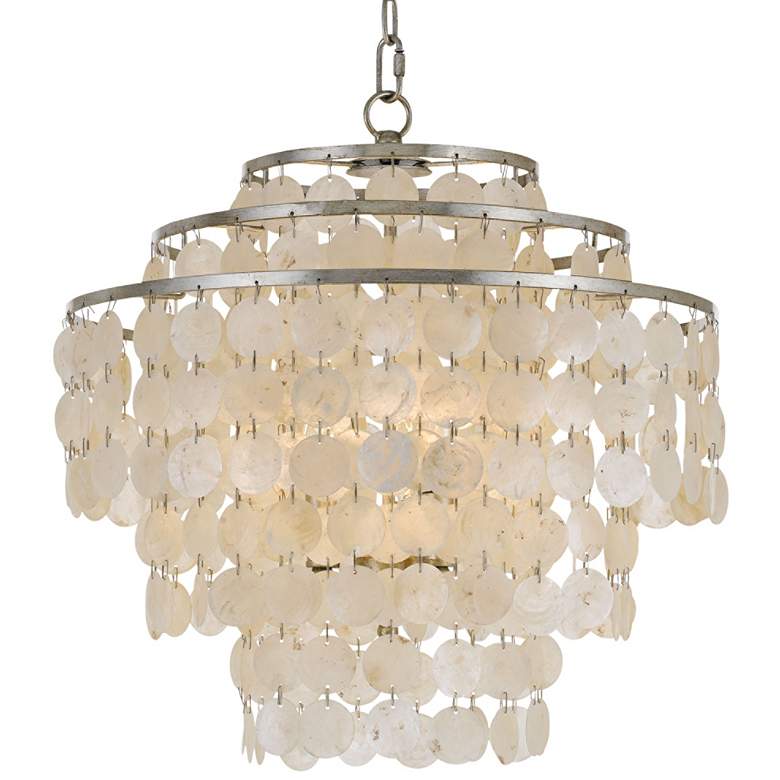 Crystorama Brielle 18&quot;W Antique Silver 4-Light Chandelier