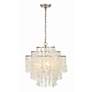 4_Crystorama Brielle 18"W Antique Silver 4-Light Chandelier more views