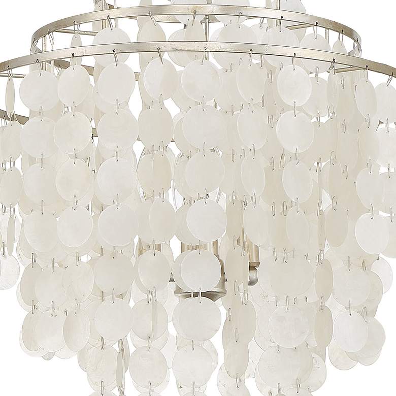 Image 6 Crystorama Brielle 18"W Antique Silver 4-Light Chandelier more views