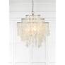 7_Crystorama Brielle 18"W Antique Silver 4-Light Chandelier more views