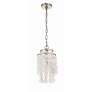 4_Crystorama Brielle 7" Wide Antique Silver Mini Chandelier more views