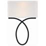 1_Crystorama Brinkley 15" High Black Forged 2-Light Wall Sconce
