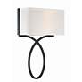 4_Crystorama Brinkley 15" High Black Forged 2-Light Wall Sconce more views