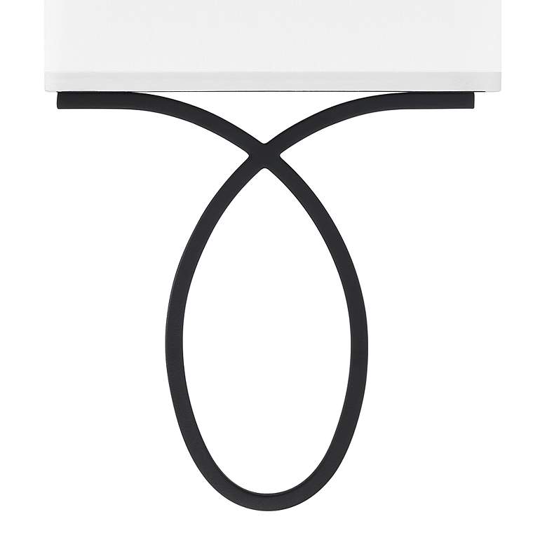 Image 5 Crystorama Brinkley 15" High Black Forged 2-Light Wall Sconce more views