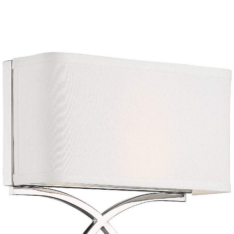 Image 3 Crystorama Brinkley 15" High Polished Nickel Wall Sconce more views