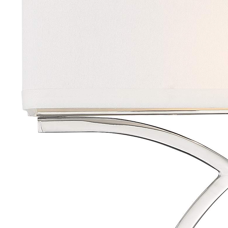 Image 4 Crystorama Brinkley 15" High Polished Nickel Wall Sconce more views