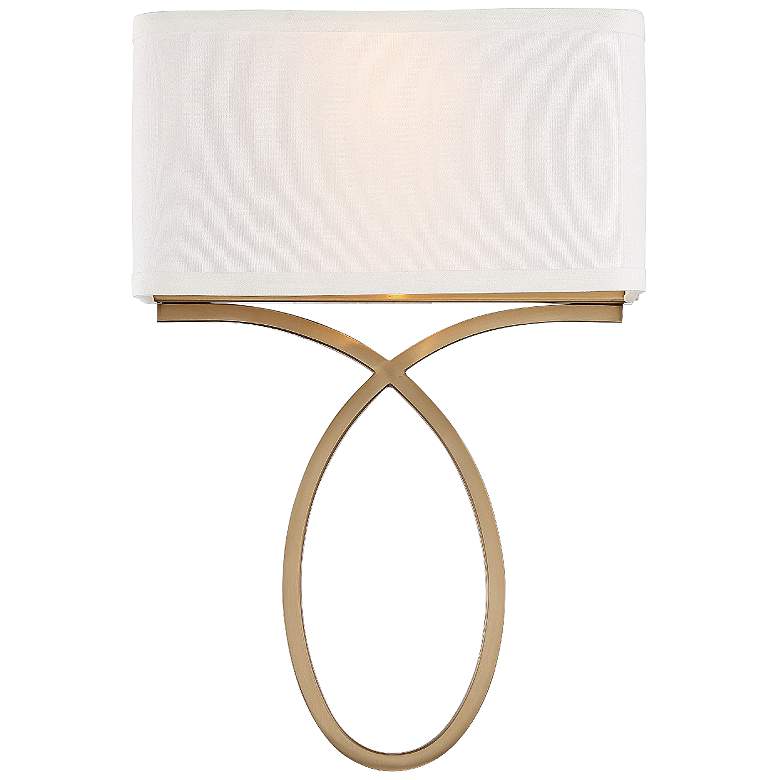 Image 1 Crystorama Brinkley 15" High Vibrant Gold Wall Sconce