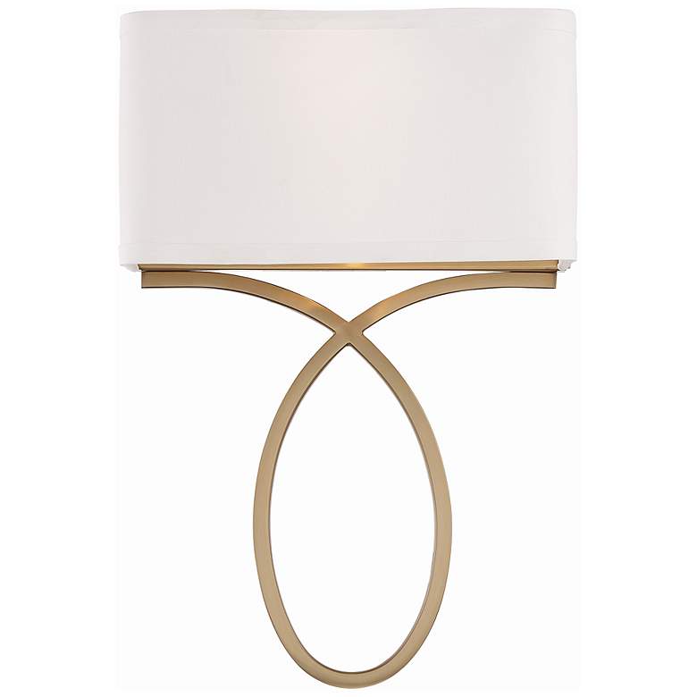 Image 1 Crystorama Brinkley 15" High Vibrant Gold Wall Sconce