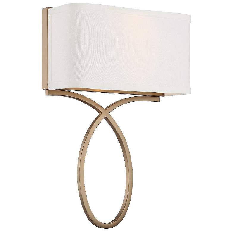 Image 2 Crystorama Brinkley 15" High Vibrant Gold Wall Sconce more views