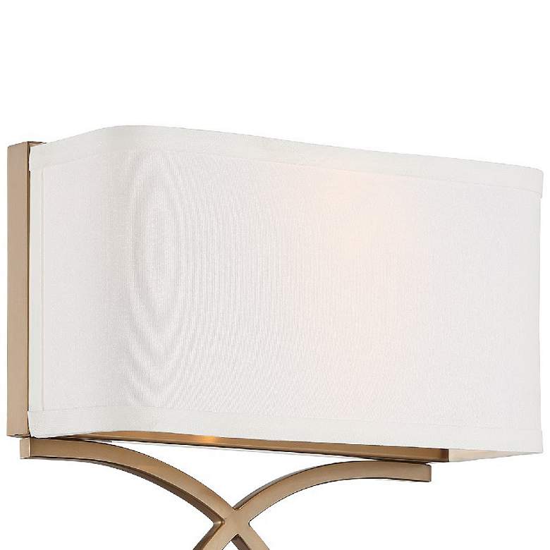 Image 2 Crystorama Brinkley 15" High Vibrant Gold Wall Sconce more views