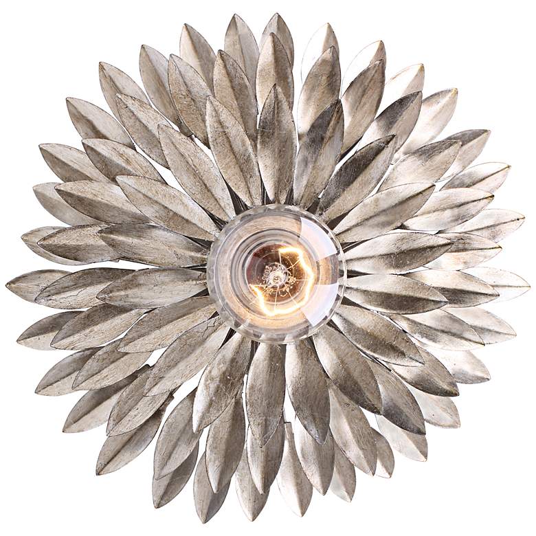 Image 1 Crystorama Broche 11 inch High Silver Sconce