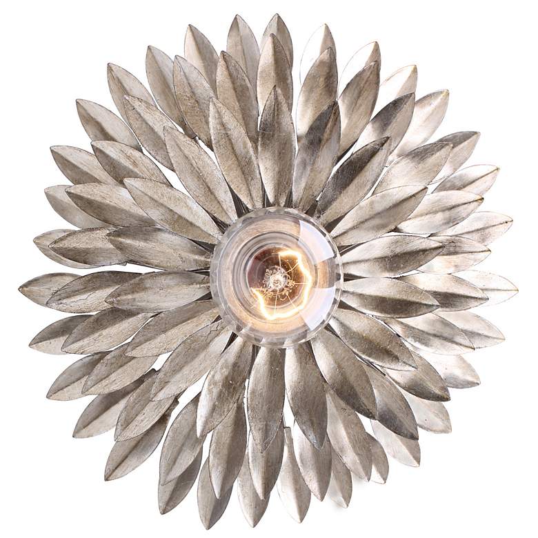 Image 1 Crystorama Broche 11" High Silver Sconce