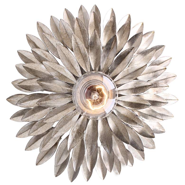 Image 1 Crystorama Broche 11 inch High Silver Sconce