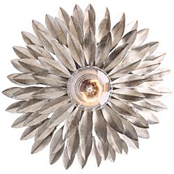Crystorama Broche 11&quot; High Silver Sconce