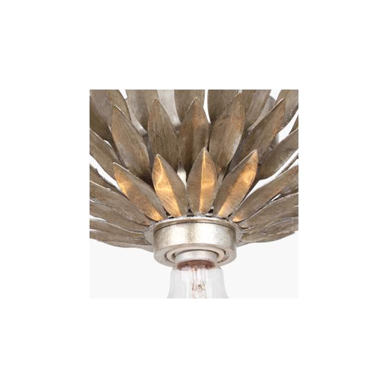 Image 3 Crystorama Broche 11" High Silver Sconce more views
