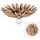 Crystorama Broche 11" Wide Antique Gold Ceiling Light