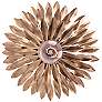 Crystorama Broche 11" Wide Antique Gold Ceiling Light