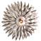 Crystorama Broche 11" Wide Silver Flushmount Ceiling Light