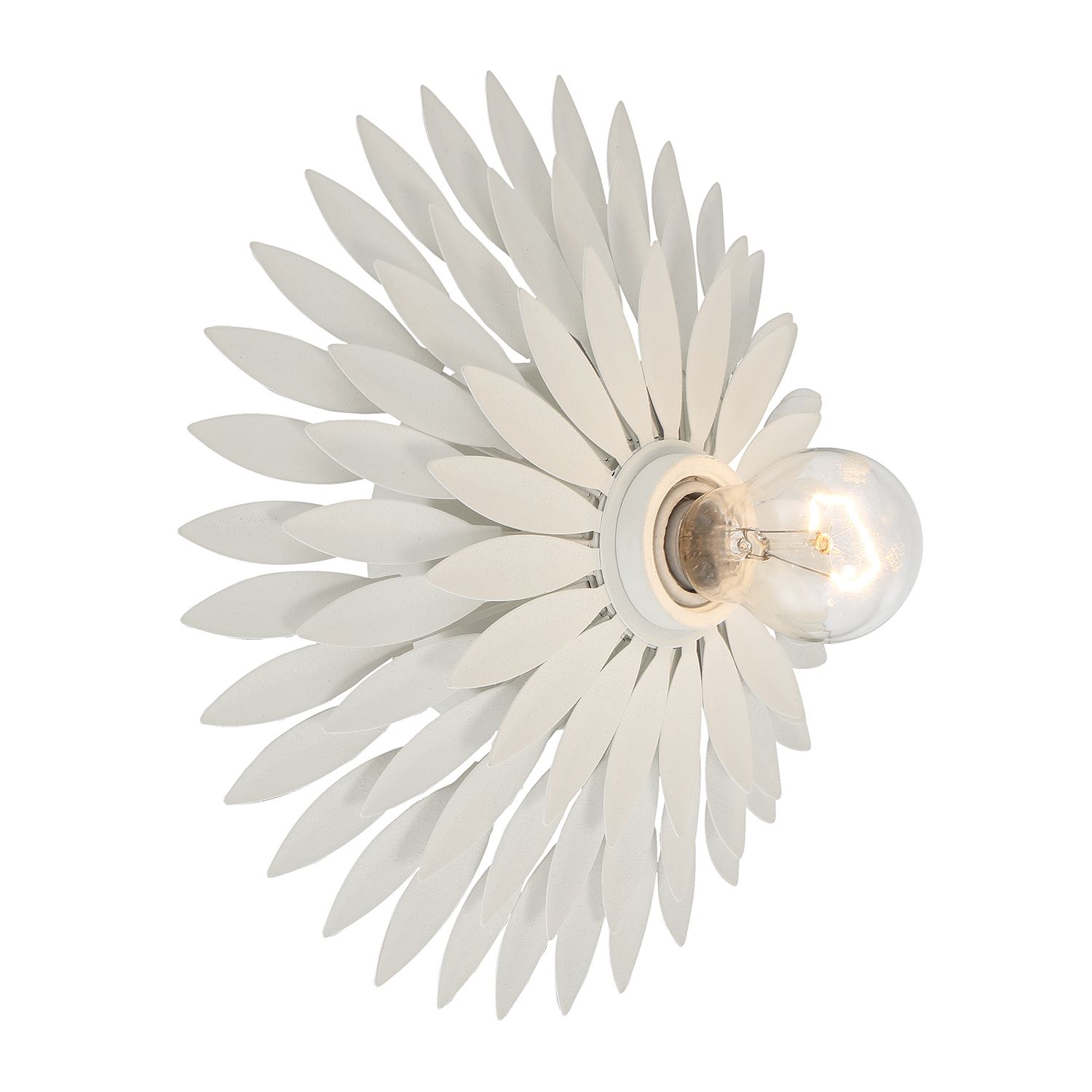 Image 4 Crystorama Broche 11'' Matte White Sconce more views