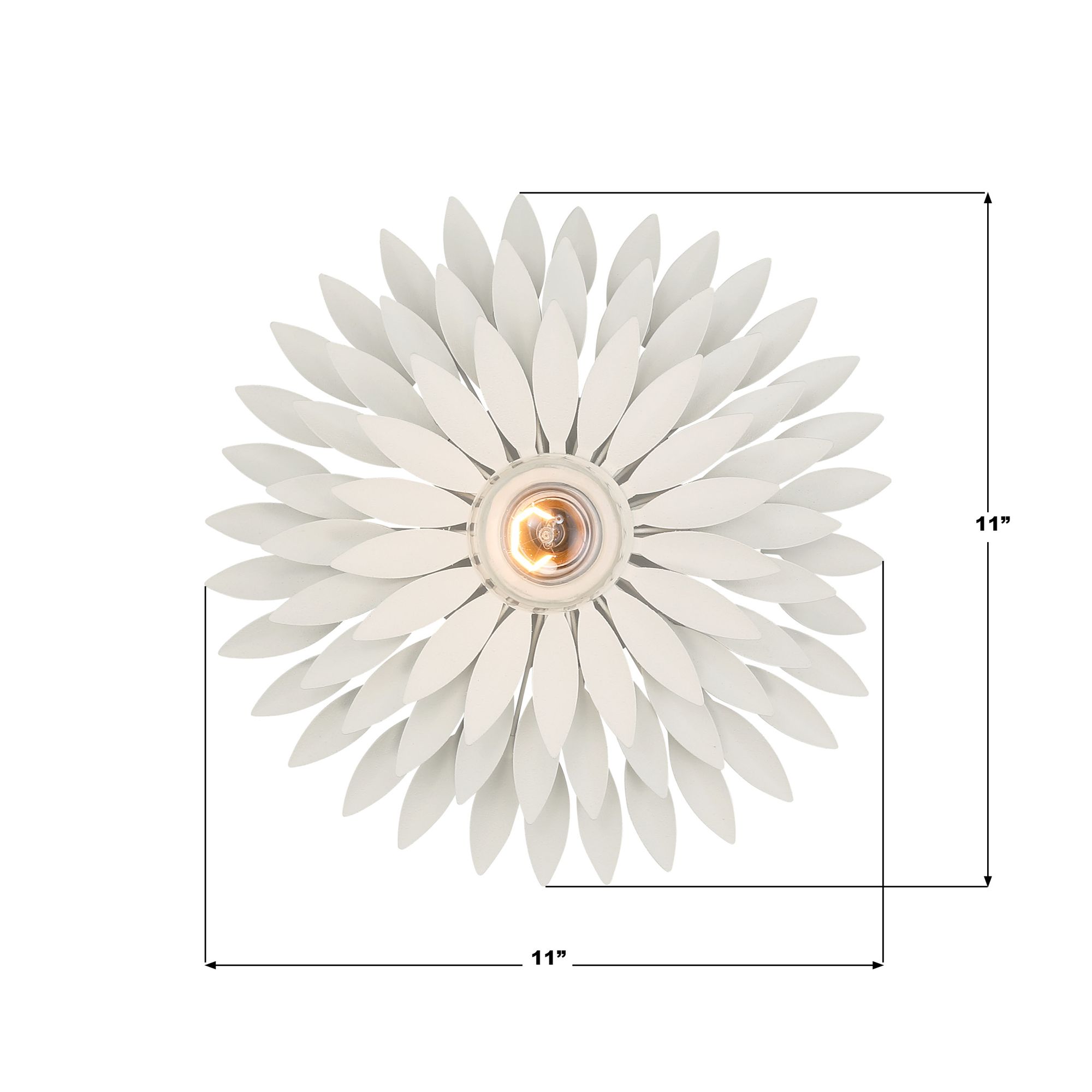 Image 7 Crystorama Broche 11'' Matte White Sconce more views