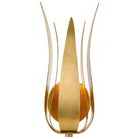 Image2 of Crystorama Broche 14" High Antique Gold Iron Wall Sconce