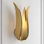 Thumbnail1 of Crystorama Broche 14" High Antique Gold Iron Wall Sconce
