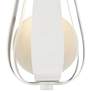 Crystorama Broche 14" High Matte White Wall Sconce