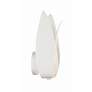 3_Crystorama Broche 14" High Matte White Wall Sconce more views